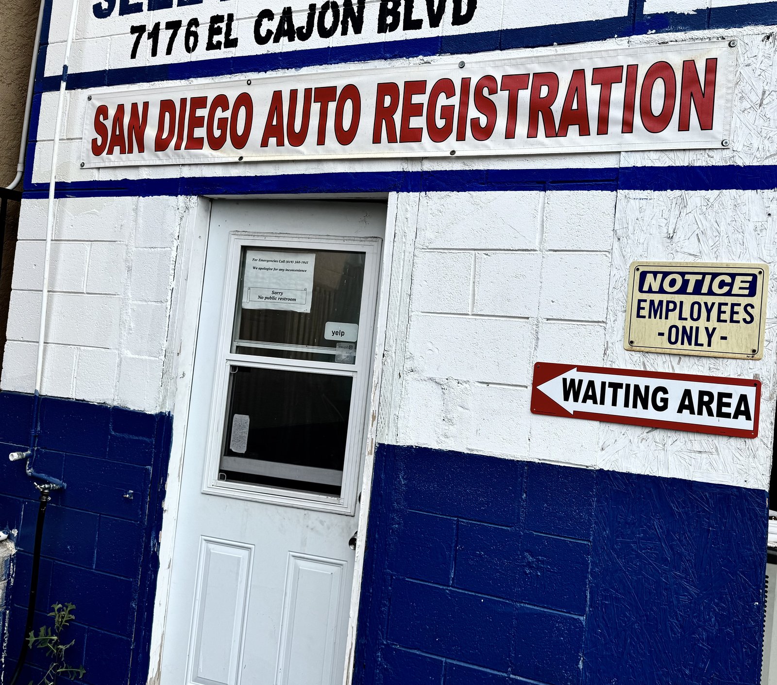 San Diego Auto Registration storefront